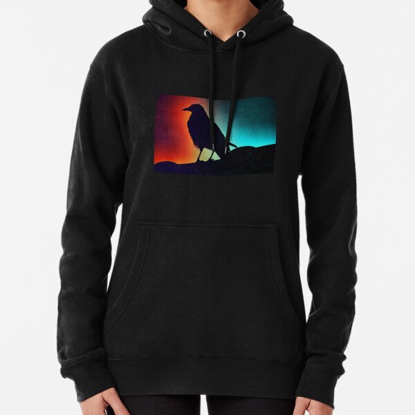 Duotone crow Pullover Hoodie
