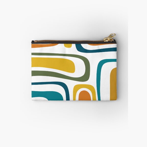 Item preview, Palm Springs Retro Midcentury Modern Abstract Pattern in Moroccan Teal, Mustard, Orange, Olive and White designed and sold by kierkegaard.