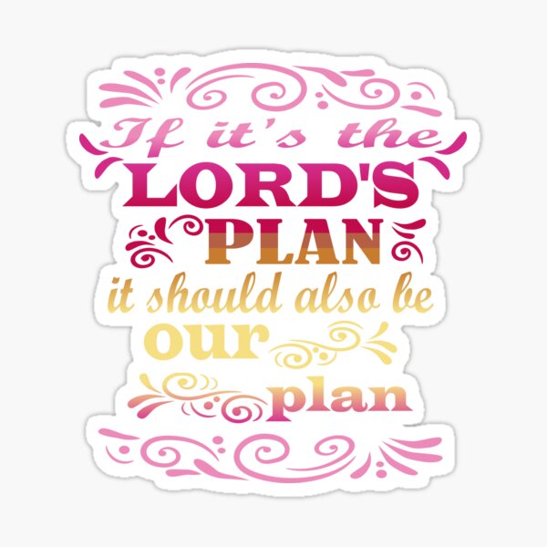 Item preview, The Lord's plan designed and sold by Heather Walton.