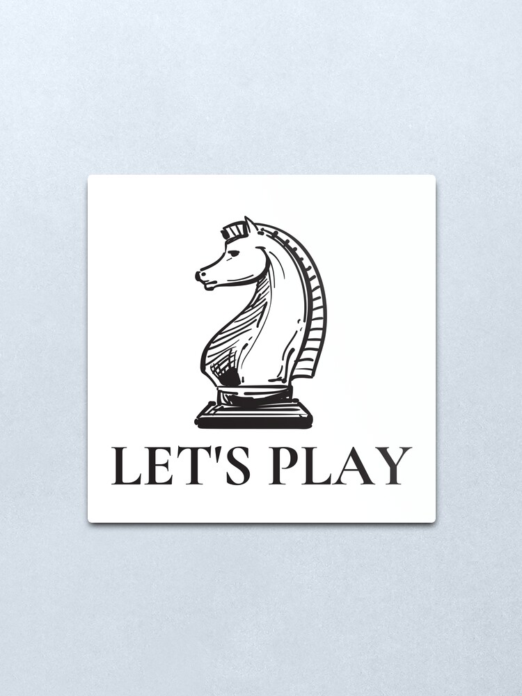 Alternate view of Let's Play. the queens gambit quotes Elizabeth Harmon Metal Print