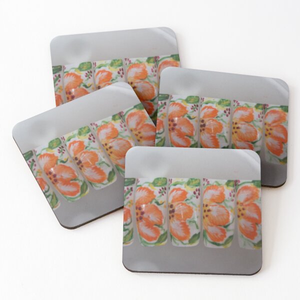 Item preview, flowers on artificial nails. designed and sold by Lan thi Nguyen.