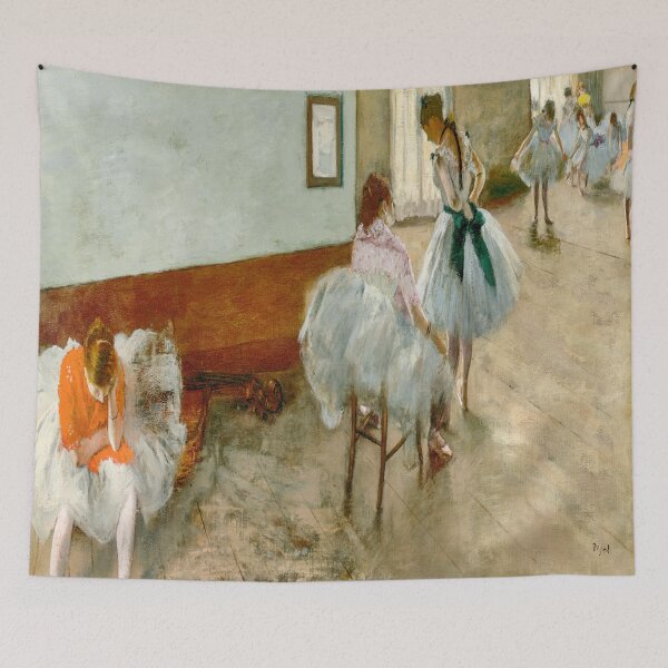 Item preview, Degas Ballet dance lesson realism oil painting designed and sold by katakania.