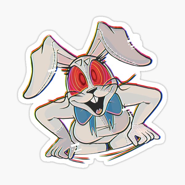 glitch trap head Sticker by WaterField