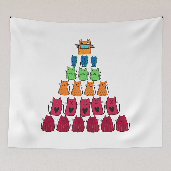 Item preview, Funny Distrustful Cats,Cats Tree For christmas designed and sold by Raminovitch.