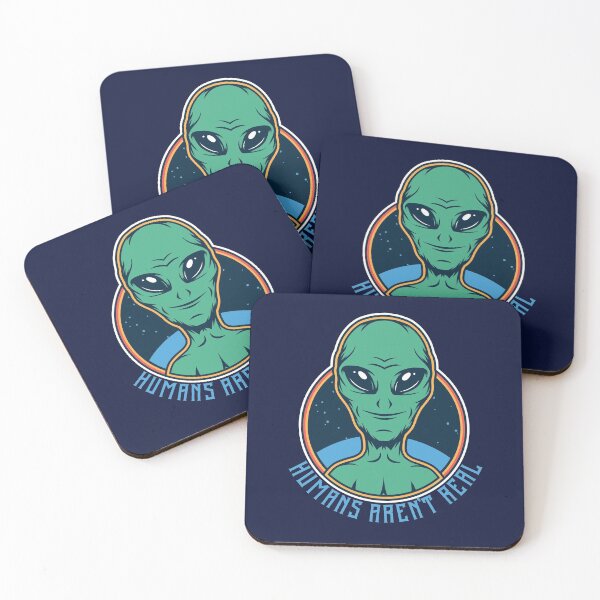 Item preview, alien saying Humans aren't real  designed and sold by Mande Arts.