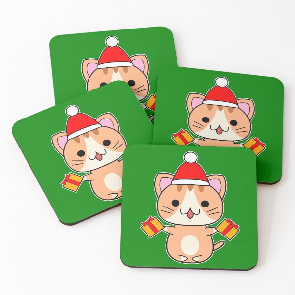 Item preview, Ginger Santa Cat with Yellow Gifts designed and sold by usernamenaijan.