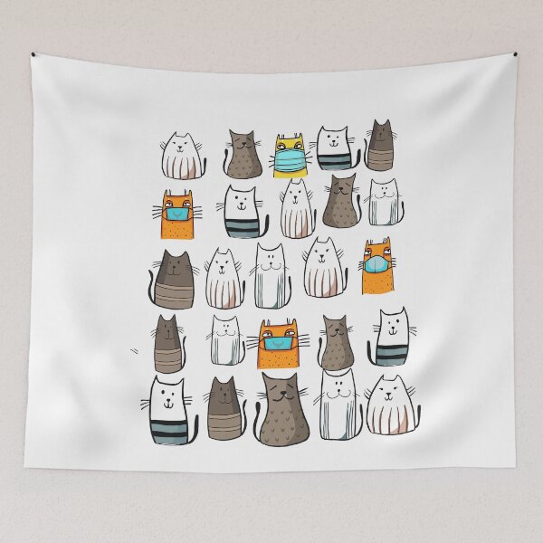 Item preview, Funny Distrustful Cats,Cats Tree For christmas designed and sold by Raminovitch.