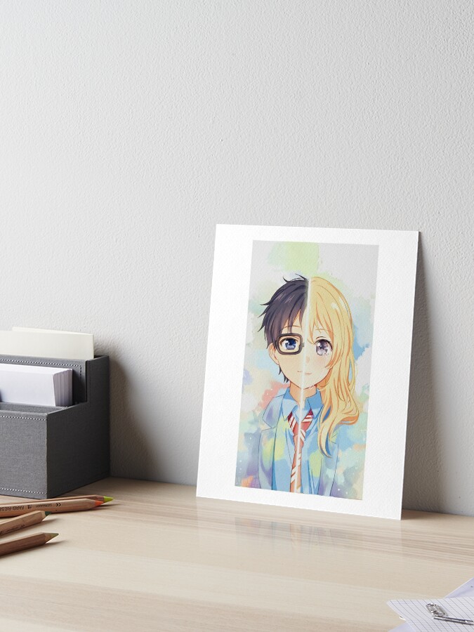 Shigatsu wa Kimi no Uso Art Board Print for Sale by mengekon