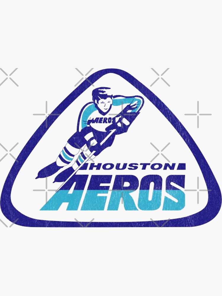 Houston Aeros World Hockey Association Vintage Hockey Logo Sticker for  Sale by A Little Bit of Everything