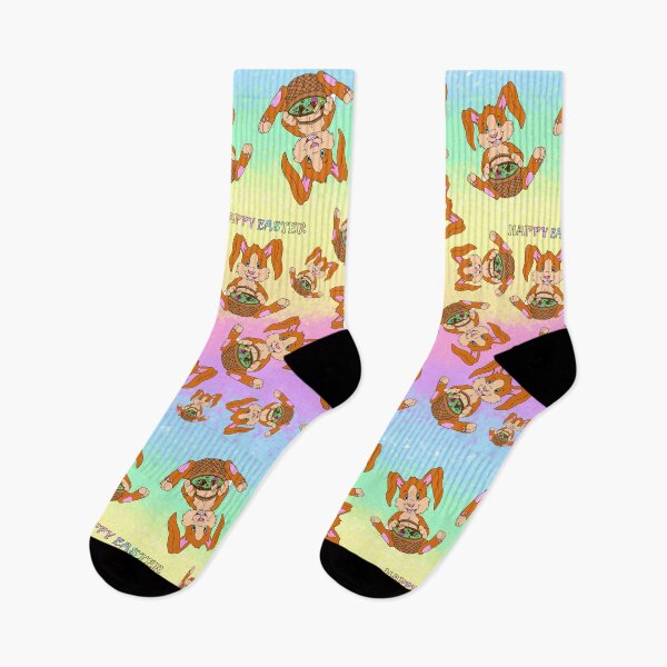 Item preview, Happy Easter bunny rainbow pattern  designed and sold by KatyChristoff.
