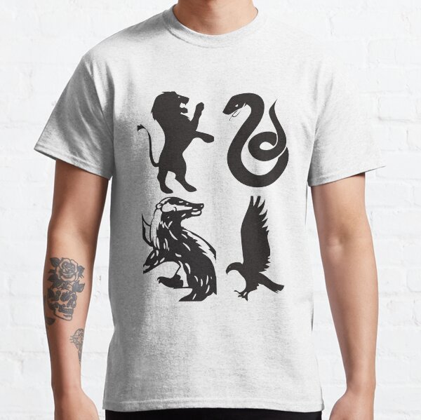 Paquete de pegatinas de silueta de animales de mago Camiseta clásica