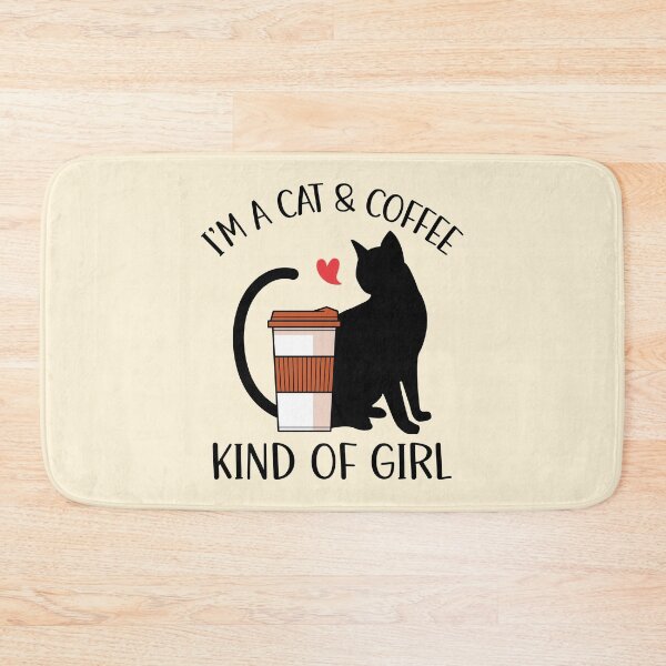 Item preview, I'm A Cat And Coffee Kind Of Girl designed and sold by OnepixArt.