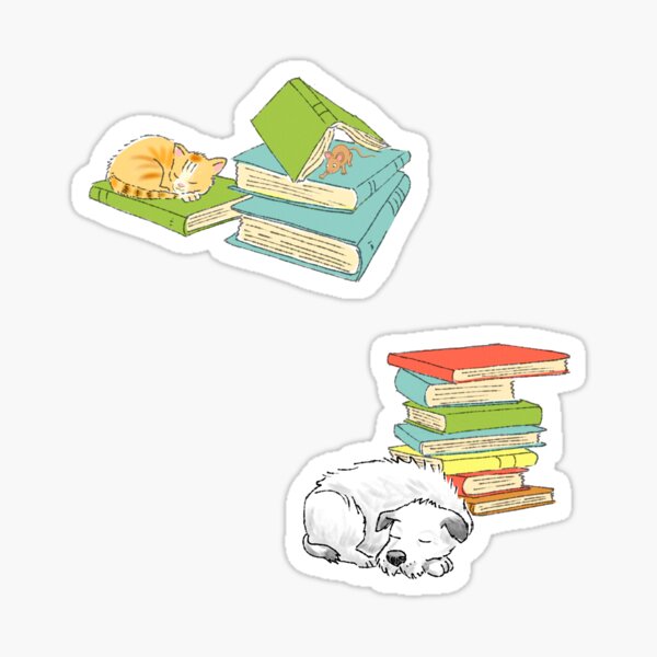 Item preview, Cozy Reading with Kids, Granny, Dog, Cat and Books designed and sold by vinpauld.