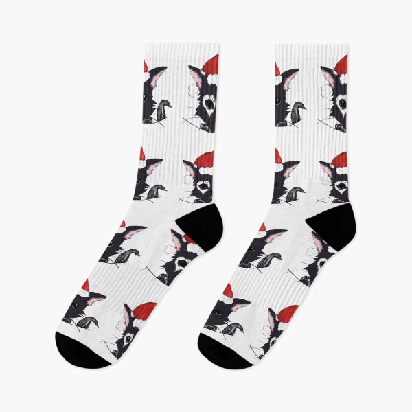 Item preview, black and white cat santa hat designed and sold by ZeroXIII.