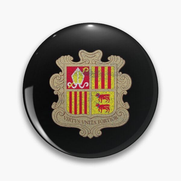 Item preview, The Coat of arms of Andorra, distressed  designed and sold by webdango.