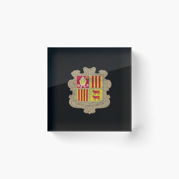 Item preview, The Coat of arms of Andorra, distressed  designed and sold by webdango.