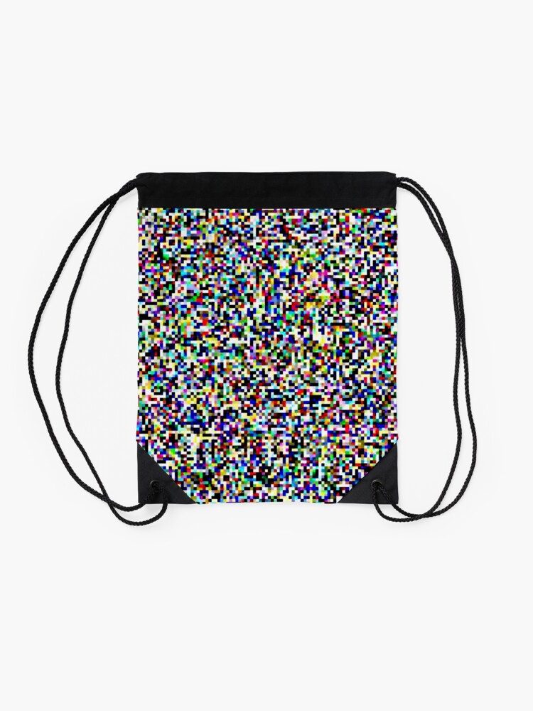 Alternate view of Tv Static Drawstring Bag
