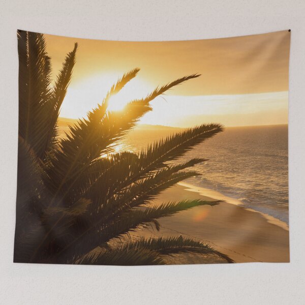 Item preview, Sunshine through palm tree ocean scene designed and sold by krisgreenwood.