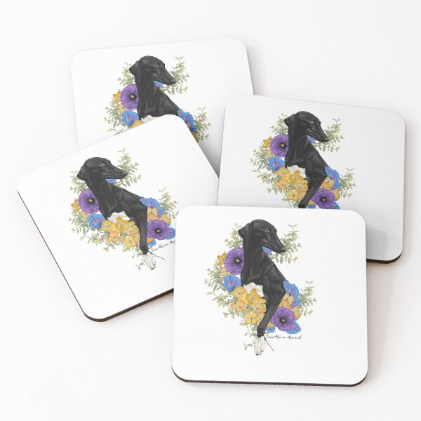 Item preview, Black Azawakh Floral designed and sold by SinnAkerri.