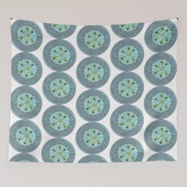 Item preview, Diatom - Lindavia ocellata (green, artwork) designed and sold by DiatomsATTACK.