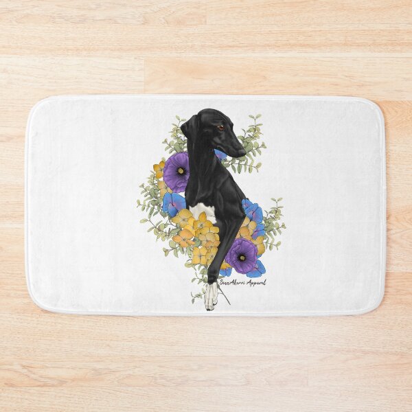 Item preview, Black Azawakh Floral designed and sold by SinnAkerri.