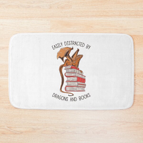 Item preview, Easily Distracted By Dragons And Books designed and sold by OnepixArt.
