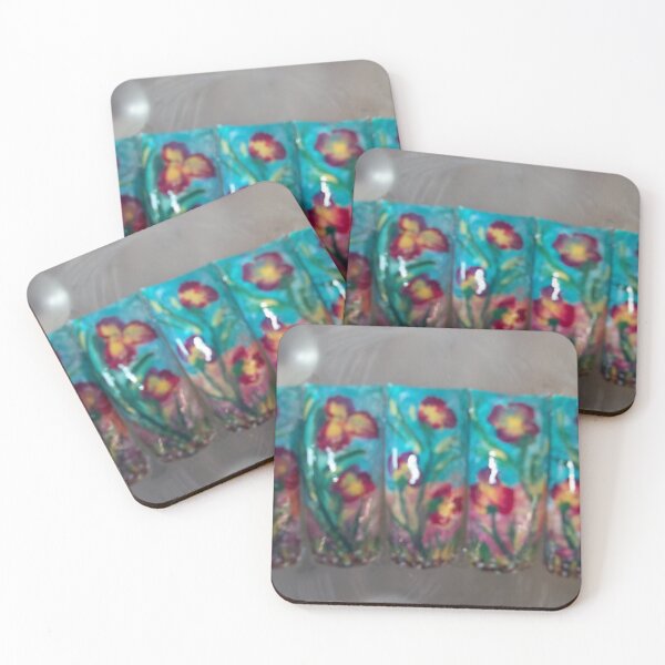 Item preview, garden flower on artificial nails. designed and sold by Lan thi Nguyen.