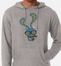 Hipster Hase Leichter Hoodie