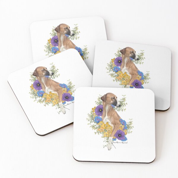 Item preview, Fawn Azawakh Floral designed and sold by SinnAkerri.