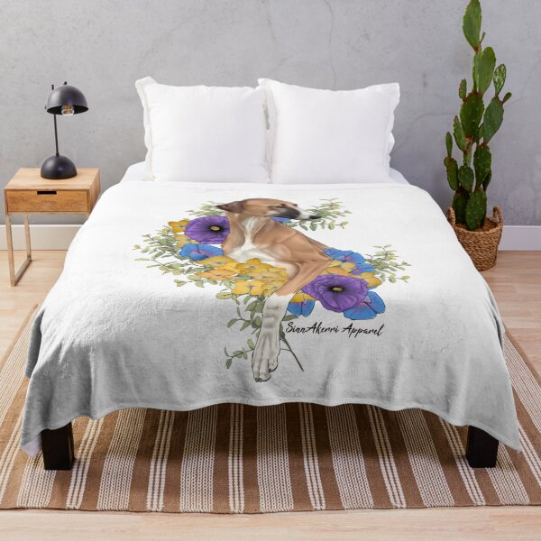 Item preview, Fawn Azawakh Floral designed and sold by SinnAkerri.