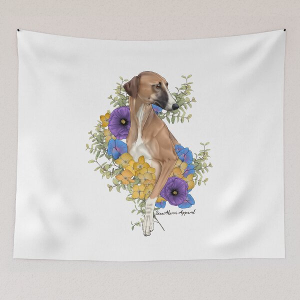 Item preview, Fawn Azawakh Floral designed and sold by SinnAkerri.
