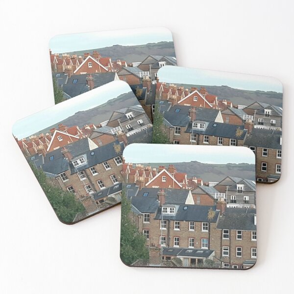 Item preview, Lewes roofscape with the Southdowns behind designed and sold by Emma  Amies.