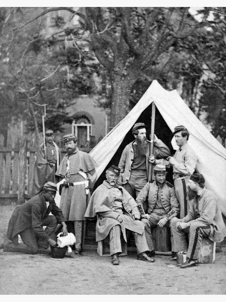 Union Civil War Soldiers In Group Portrait Circa 1863 Poster By