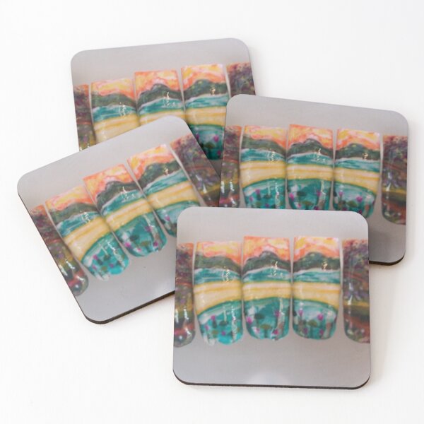 Item preview, Lotus lake on artificial nails. designed and sold by Lan thi Nguyen.