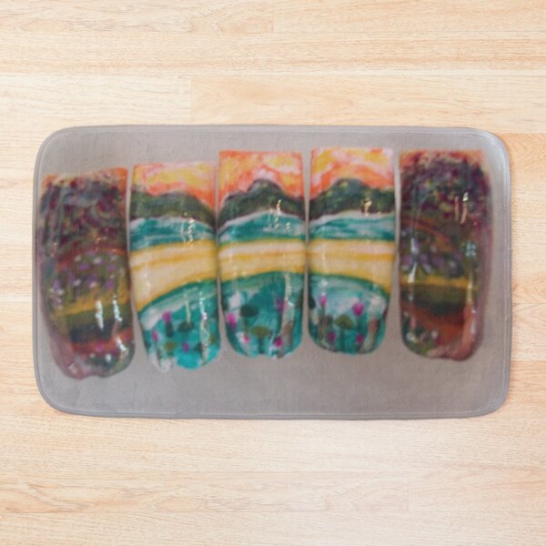 Item preview, Lotus lake on artificial nails. designed and sold by Lan thi Nguyen.