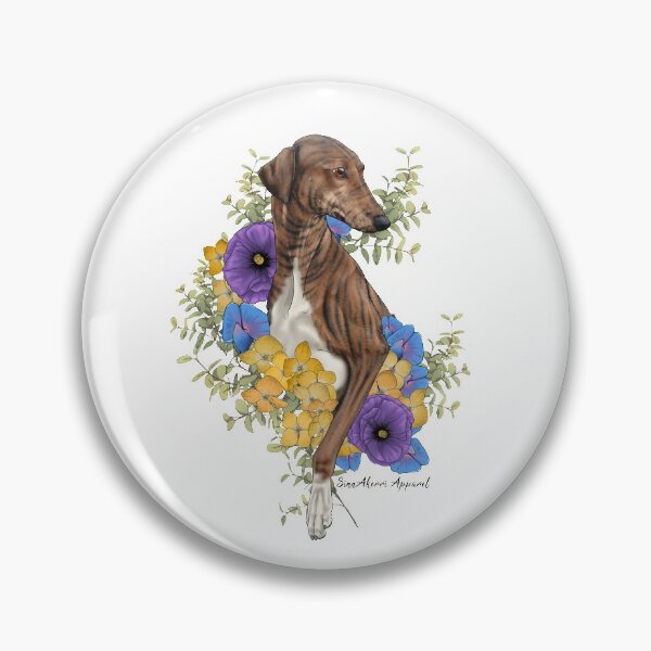 Item preview, Red Brindle Azawakh Floral designed and sold by SinnAkerri.