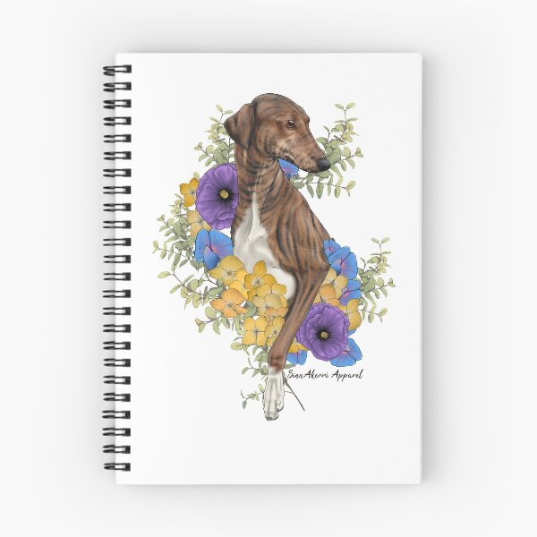 Item preview, Red Brindle Azawakh Floral designed and sold by SinnAkerri.