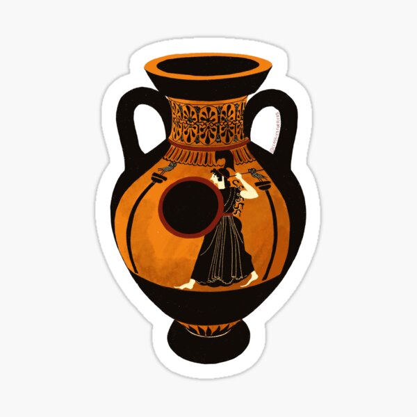 Athena Amphora Sticker