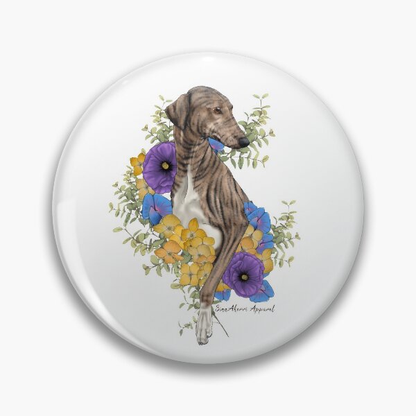Item preview, Cream Brindle Azawakh Floral designed and sold by SinnAkerri.