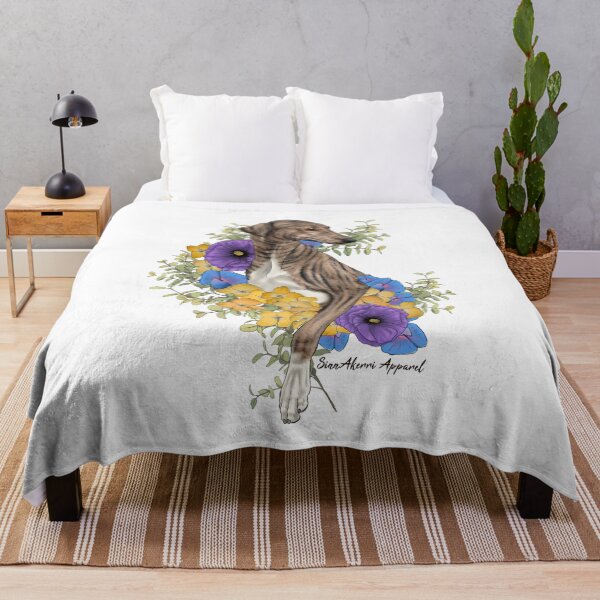 Item preview, Cream Brindle Azawakh Floral designed and sold by SinnAkerri.