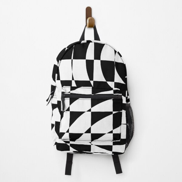 Item preview, Op Art Black and White Abstract Checkered Circles designed and sold by hyproinc.