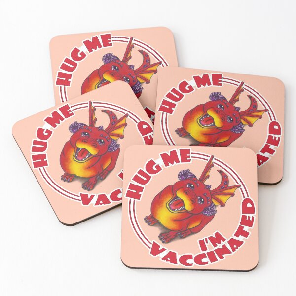 Item preview, Hug me, I'm Vaccinated designed and sold by KittenPokerUK.