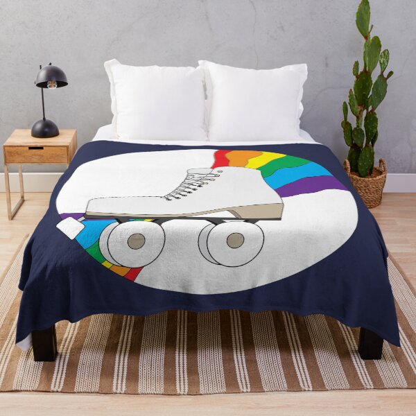 Item preview, LGBT Pride rainbow roller skates designed and sold by Evelyn Montgomery.