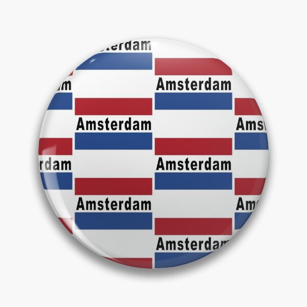Item preview, Amsterdam in the Netherlands Flag designed and sold by akaiawa.