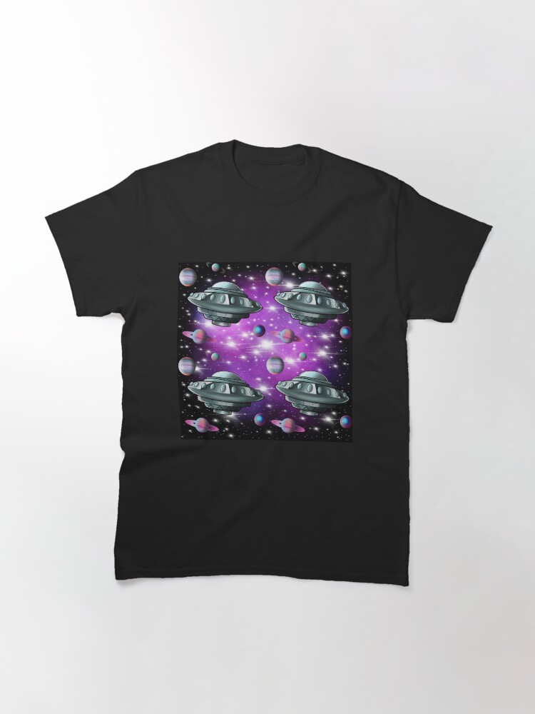 Thumbnail 3 of 7, Classic T-Shirt, Saucer Nebula designed and sold by MarylandMUFON.
