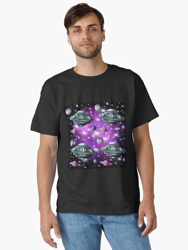 Thumbnail 1 of 7, Classic T-Shirt, Saucer Nebula designed and sold by MarylandMUFON.