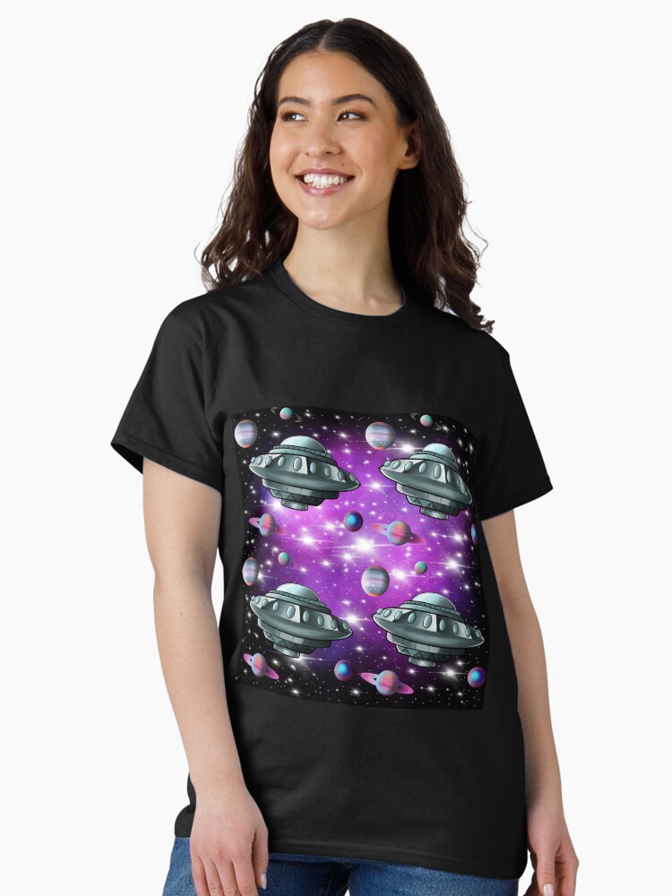 Thumbnail 2 of 7, Classic T-Shirt, Saucer Nebula designed and sold by MarylandMUFON.