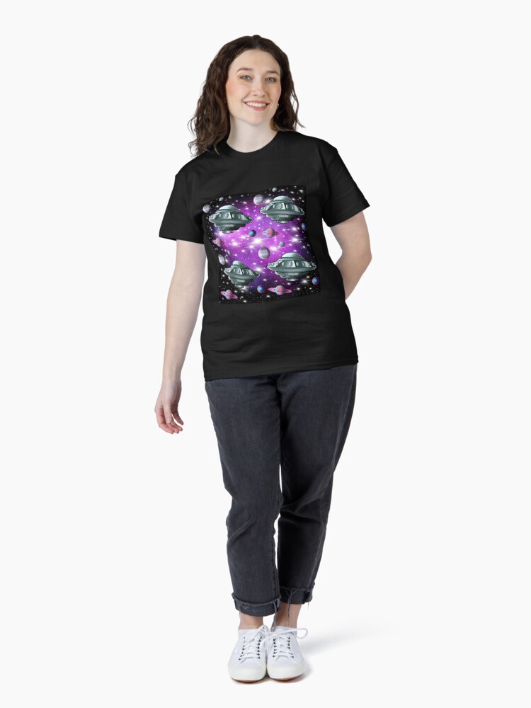 Thumbnail 4 of 7, Classic T-Shirt, Saucer Nebula designed and sold by MarylandMUFON.