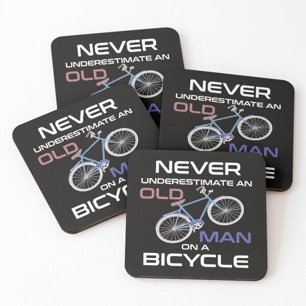 Item preview, Never Underestimate An Old Man On A Bicycle designed and sold by manardesign.