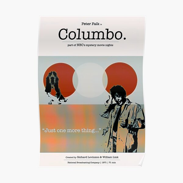 Columbo Poster starring Peter Falk Poster